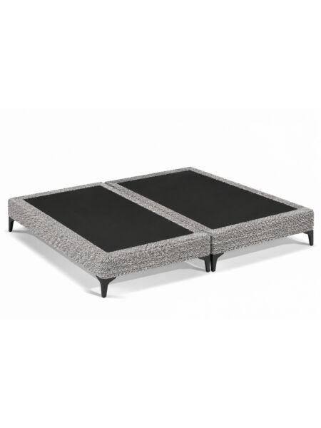 Pack de 2 sommiers Saint-Michel Ascot Taupe — 2x 200 x 80 cm