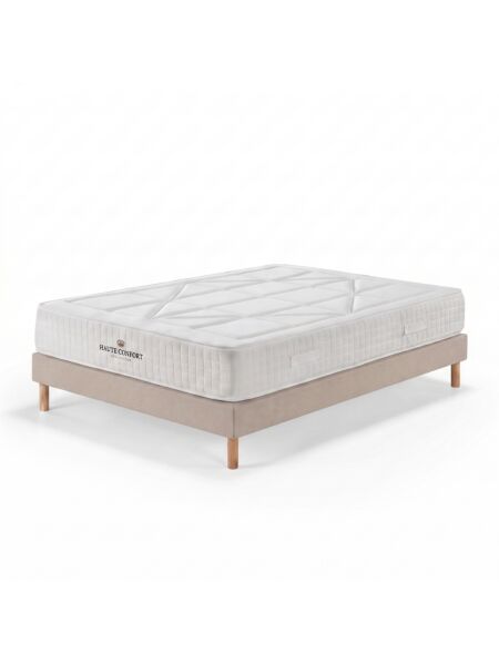 Conjunto Valdemont com Sommier rígido 15 cm Milano Taupe - Colchão e Cama