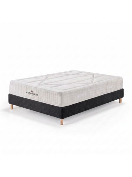 Conjunto Valdemont com Sommier rígido 20 cm Ascot Black - Colchão e Cama