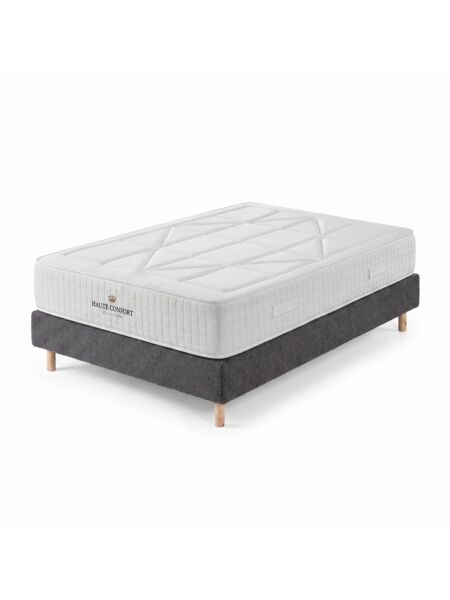 Conjunto Valdemont com Sommier rígido 20 cm Ascot Graphite - Colchão e Cama