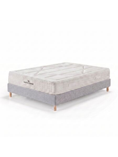 Conjunto Valdemont com Sommier rígido 20 cm Cinza - Colchão e Cama