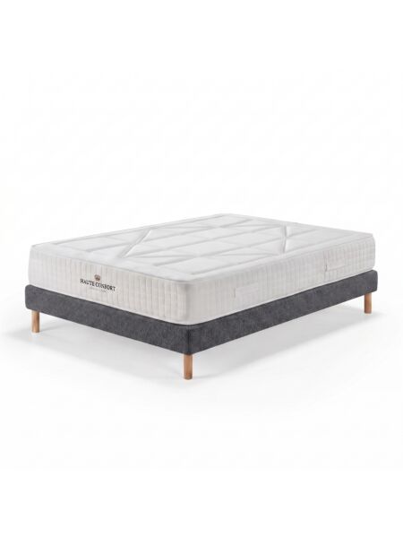 Conjunto Valdemont com Kit de madeira 15 cm Ascot Graphite - Colchão e Cama