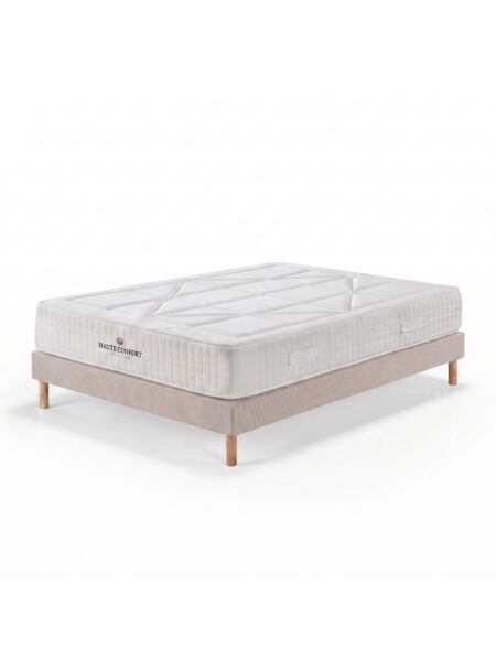 Conjunto Valdemont com Kit de madeira 15 cm Bege - Colchão e Cama