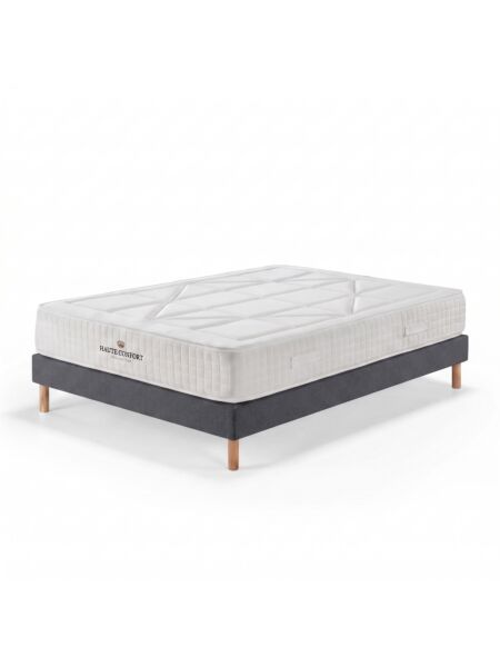 Conjunto Valdemont com Kit de madeira 15 cm Milano Anthracite - Colchão e Cama