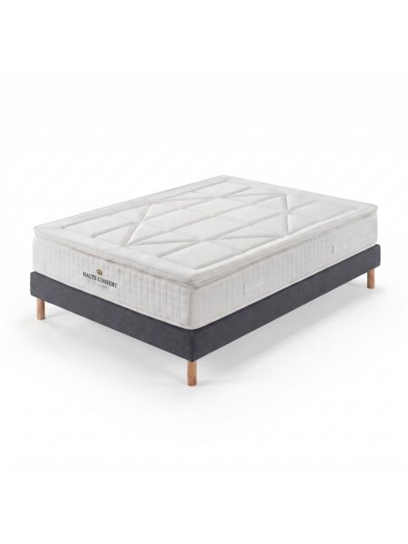 Conjunto Villeroy com Sommier rígido 15 cm Milano Anthracite - Colchão e Cama