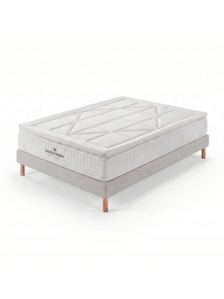 Conjunto Villeroy com Sommier rígido 15 cm Tribu Cement - Colchão e Cama