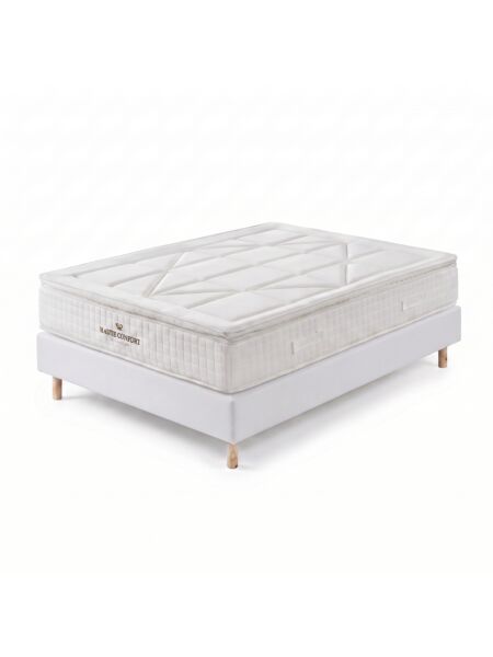 Conjunto Villeroy com Sommier rígido 20 cm Branco - Colchão e Cama