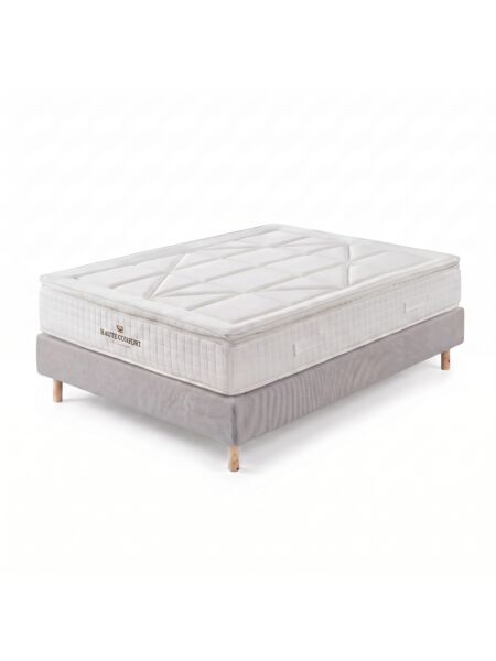 Conjunto Villeroy com Sommier rígido 20 cm Cinza - Colchão e Cama