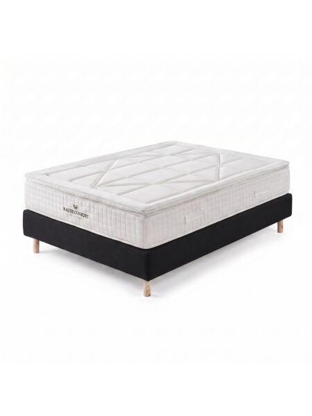 Conjunto Villeroy com Sommier rígido 20 cm Preto - Colchão e Cama