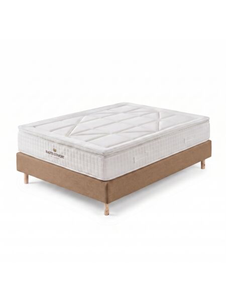 Conjunto Villeroy com Sommier rígido 20 cm Milano Tabac - Colchão e Cama