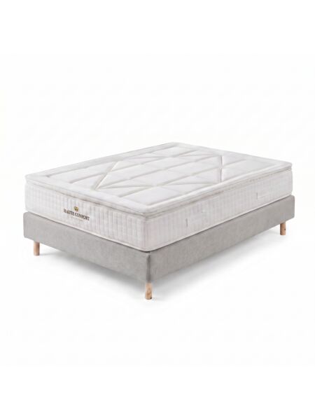 Conjunto Villeroy com Sommier rígido 20 cm Tribu Cement - Colchão e Cama
