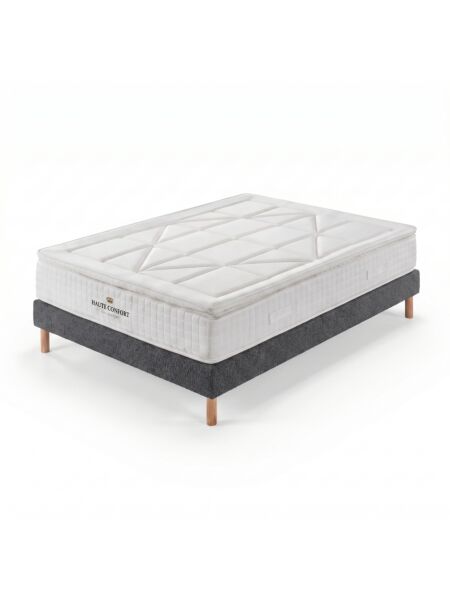 Conjunto Villeroy com Kit de madeira 15 cm Ascot Black - Colchão e Cama