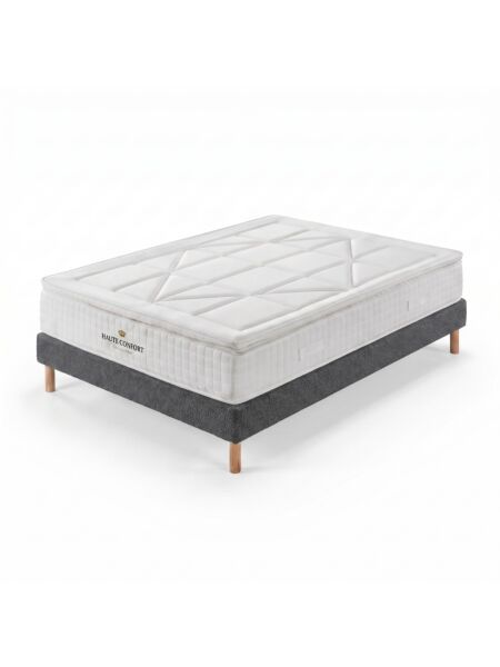 Conjunto Villeroy com Kit de madeira 15 cm Ascot Graphite - Colchão e Cama