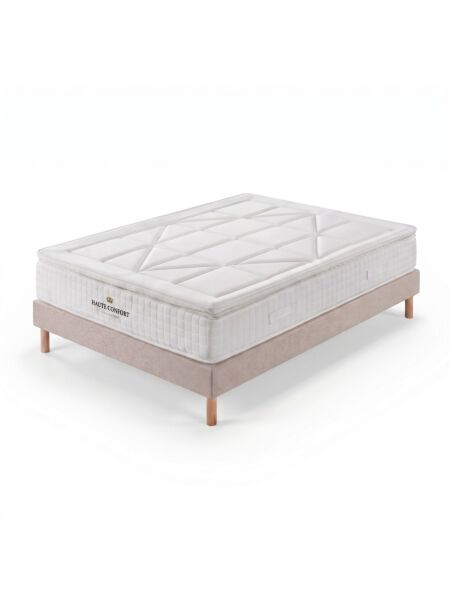 Conjunto Villeroy com Kit de madeira 15 cm Bege - Colchão e Cama